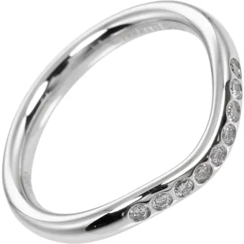 Pre-owned Jewellery, female, , Size: ONE SIZE Pre-owned Platinum rings - Tiffany & Co. Pre-owned - Modalova