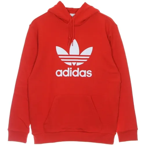 Hoodies, male, , Size: M Lightweight Hooded Sweatshirt Trefoil Hoody - Adidas - Modalova