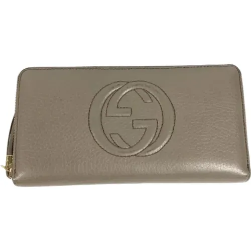 Pre-owned Wallets, female, , Size: ONE SIZE Pre-owned Leather wallets - Gucci Vintage - Modalova