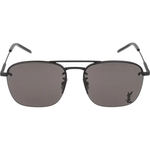 SL 309 Sonnenbrille,Silber/Graue Sonnenbrille SL 309 M - Saint Laurent - Modalova