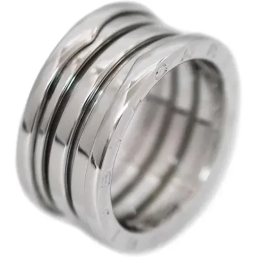 Pre-owned Jewellery, female, , Size: ONE SIZE Pre-owned White Gold rings - Bvlgari Vintage - Modalova