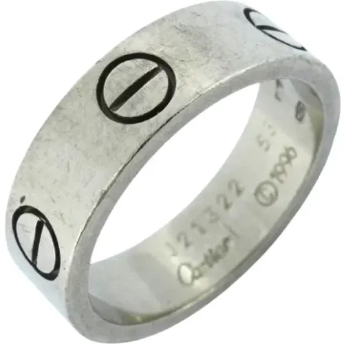 Pre-owned Jewellery, female, , Size: ONE SIZE Pre-owned Silver rings - Cartier Vintage - Modalova