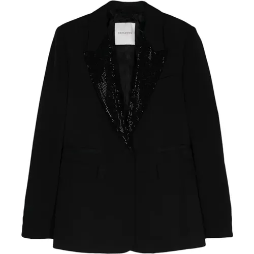 Crystal Embellished Blazer , female, Sizes: XS, M - Ermanno Scervino - Modalova