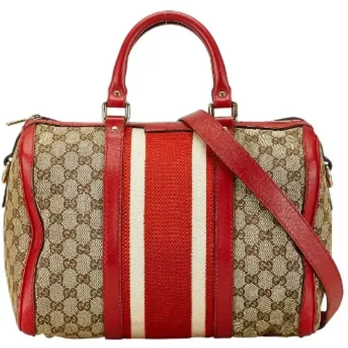 Pre-owned Handbags, female, , Size: ONE SIZE Pre-owned Canvas gucci-bags - Gucci Vintage - Modalova