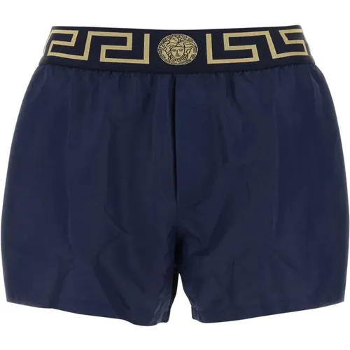 Polyester Swim Shorts , male, Sizes: XL - Versace - Modalova