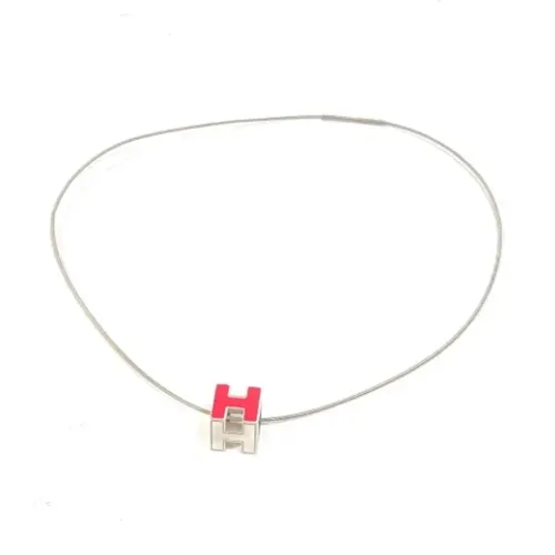 Pre-owned Jewellery, female, , Size: ONE SIZE Pre-owned Fabric necklaces - Hermès Vintage - Modalova