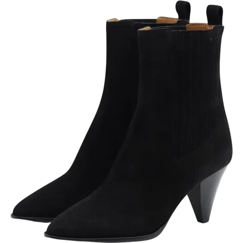 Leather Pointed Toe Slip-On Boots , female, Sizes: 8 UK, 7 UK, 6 UK, 3 UK - Isabel marant - Modalova