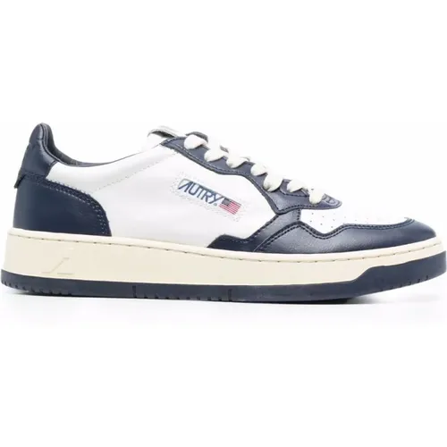 Blue and White Medialist Sneakers , male, Sizes: 7 UK, 8 UK, 10 UK - Autry - Modalova