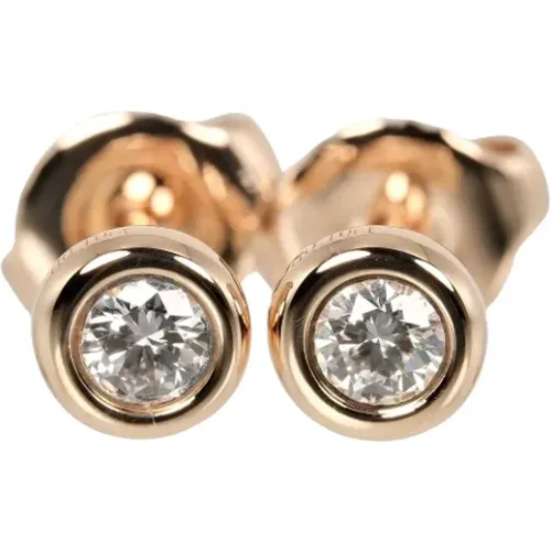 Pre-owned Jewellery, female, , Size: ONE SIZE Pre-owned Rose Gold earrings - Tiffany & Co. Pre-owned - Modalova