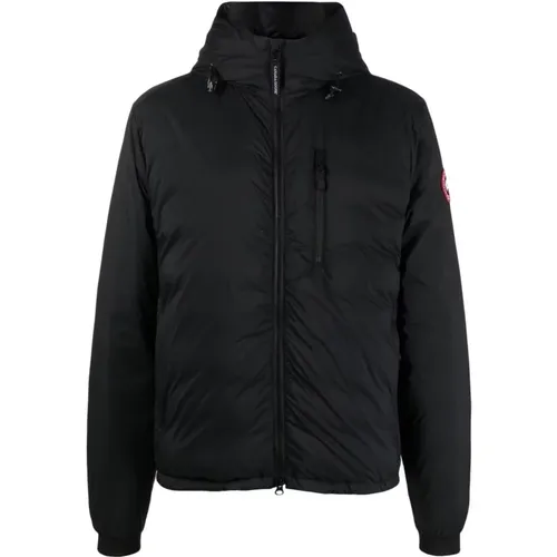 Padded Down Coat with Logo Patch , male, Sizes: L - Canada Goose - Modalova