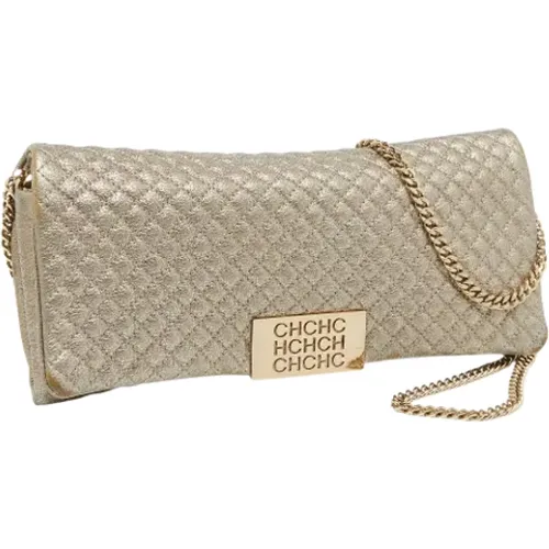 Pre-owned Clutches, female, , Size: ONE SIZE Pre-owned Leather clutches - Carolina Herrera Pre-owned - Modalova