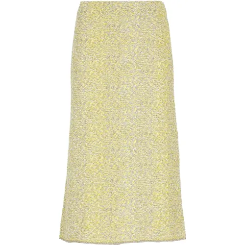Cotton Skirt with Lurex Details , female, Sizes: 3XS, 2XS - Fabiana Filippi - Modalova