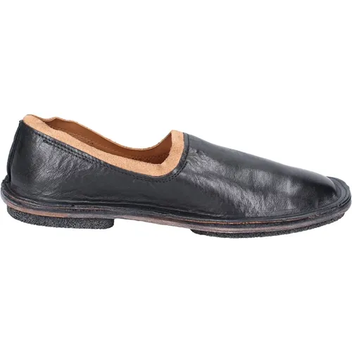 Vintage Leder Slip-On Loafers für Frauen , Damen, Größe: 41 EU - MOMA - Modalova