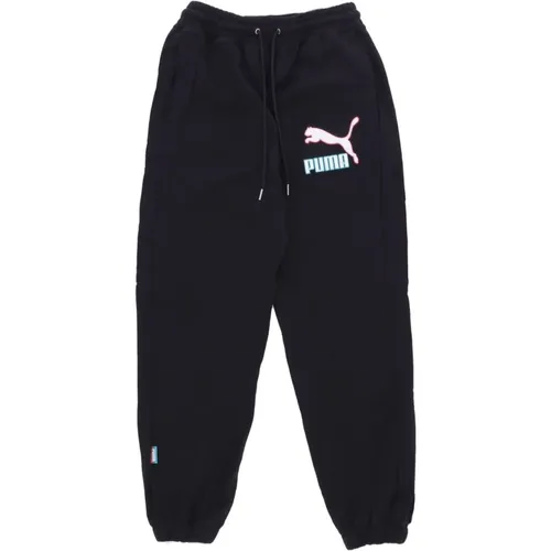 Sweatpants, male, , Size: S Lightweight Tracksuit Pants Stylish Comfortable - Puma - Modalova