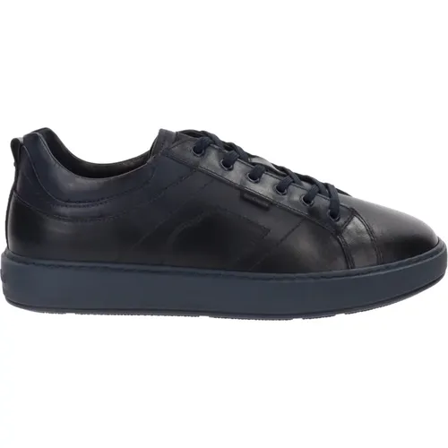 Leather Men Sneakers with Lace Closure , male, Sizes: 7 UK, 8 UK - Nerogiardini - Modalova
