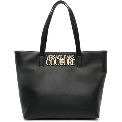 Schwarze Einkaufstasche - Versace Jeans Couture - Modalova