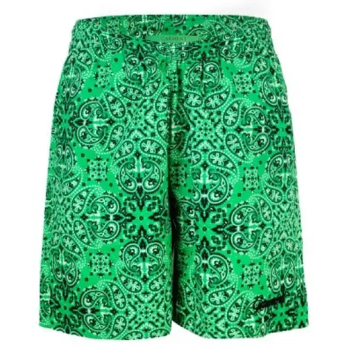 Grüne Paisley Shorts , Herren, Größe: 2XL - Garment Workshop - Modalova