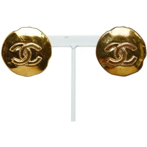 Pre-owned Jewellery, female, , Size: ONE SIZE Pre-owned Metal earrings - Chanel Vintage - Modalova