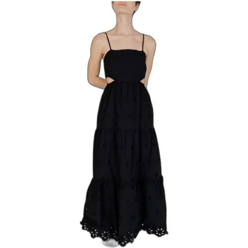 Long Cotton Dress Spring/Summer Collection , female, Sizes: XL, L, M, XS - Desigual - Modalova