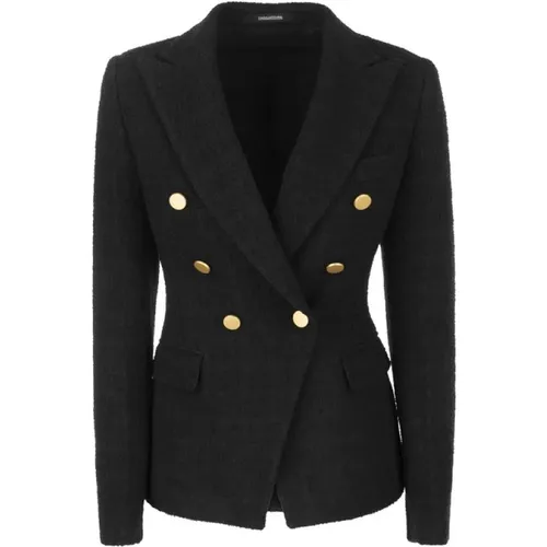 Wollmischung Blazer , Damen, Größe: M - Tagliatore - Modalova