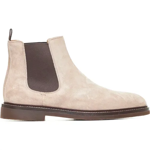 Chelsea Boots, male, , Size: 7 US Flat Shoes for Women - BRUNELLO CUCINELLI - Modalova