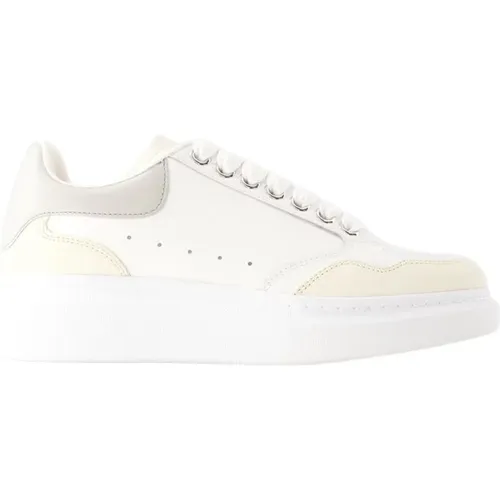 Oversized Sneakers - Leather - Vanilla , female, Sizes: 4 UK - alexander mcqueen - Modalova