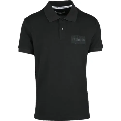 Polo Shirts, male, , Size: M Cotton Spandex Polo Shirt - Bikkembergs - Modalova