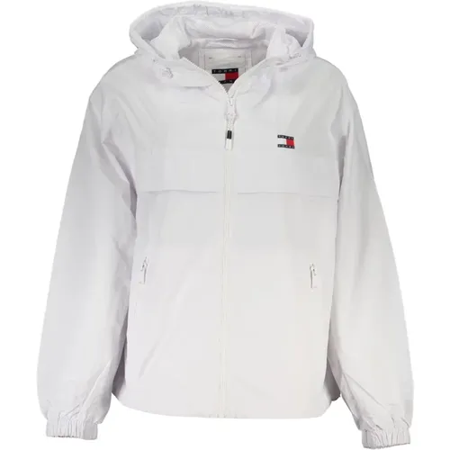 Sportlicher Weißer Hoodie mit Logodetail , Damen, Größe: XS - Tommy Hilfiger - Modalova