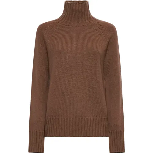 Turtlenecks, female, , Size: S Camel Wool Cashmere Sweater Mantova Style - Max Mara - Modalova