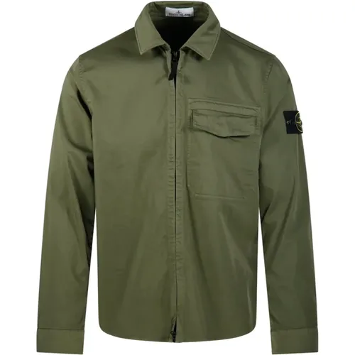 Light Jackets, male, , Size: L Overshirt - Stone Island - Modalova