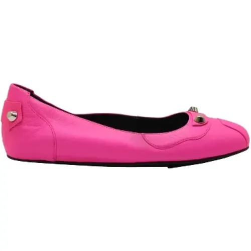 Pre-owned Flats, female, , Size: 6 US Pre-owned Leather flats - Balenciaga Vintage - Modalova