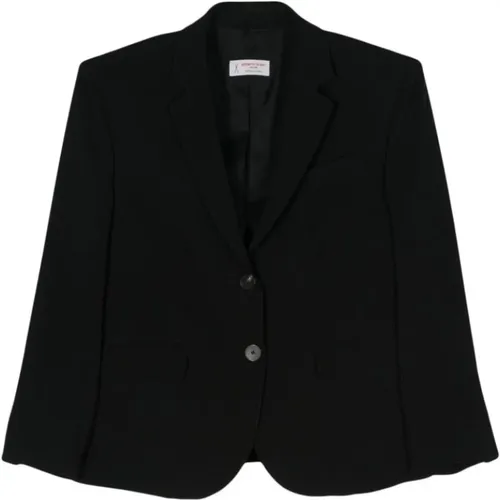 Blazers, female, , Size: 3XL Stretch Jacket with Notched Lapels - Alberto Biani - Modalova