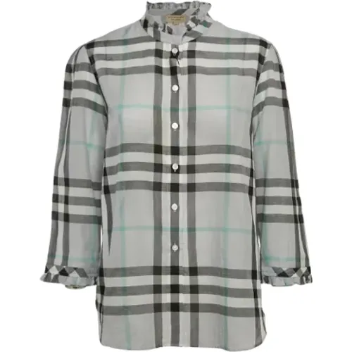 Pre-owned Shirts & Blouses, female, , Size: S Pre-owned Cotton tops - Burberry Vintage - Modalova