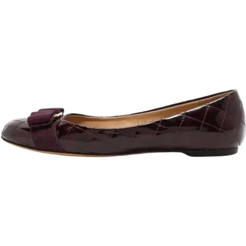 Pre-owned Flats, female, , Size: 6 US Pre-owned Leather flats - Salvatore Ferragamo Pre-owned - Modalova