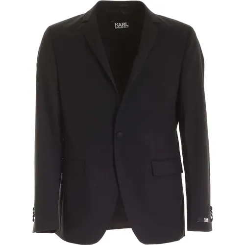 Blazers, male, , Size: M Signature Jacket - Karl Lagerfeld - Modalova