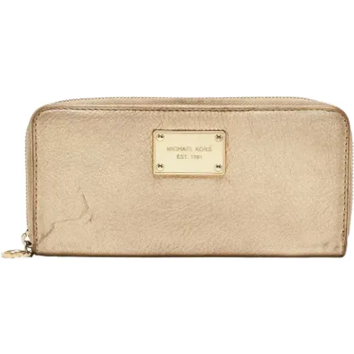 Pre-owned Wallets, female, , Size: ONE SIZE Pre-owned Leather wallets - Michael Kors Pre-owned - Modalova