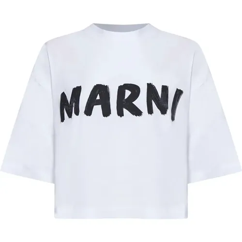 Stylish T-shirts and Polos , female, Sizes: M, XS, S, 2XS - Marni - Modalova