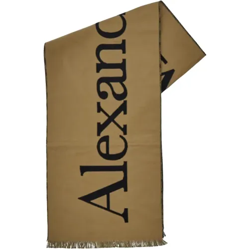 Winter Scarves, male, , Size: ONE SIZE Classic Logo Scarf, Timeless Design - alexander mcqueen - Modalova