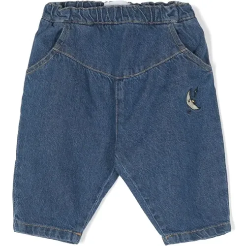 Blaue Baumwoll-Denim-Jeans Bestickt - Bobo Choses - Modalova