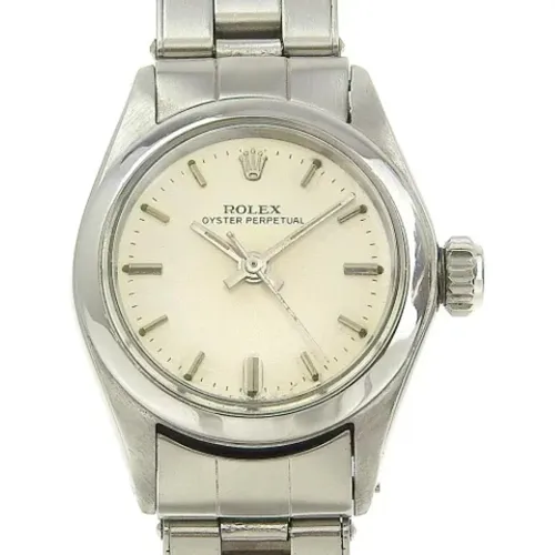 Pre-owned Stainless Steel watches , female, Sizes: ONE SIZE - Rolex Vintage - Modalova