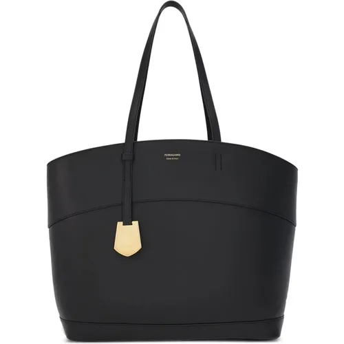 Luxury Charm Tote Bag , female, Sizes: ONE SIZE - Salvatore Ferragamo - Modalova