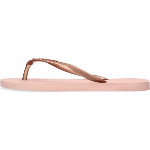 Bronze Crystal Slim Sandal - Havaianas - Modalova