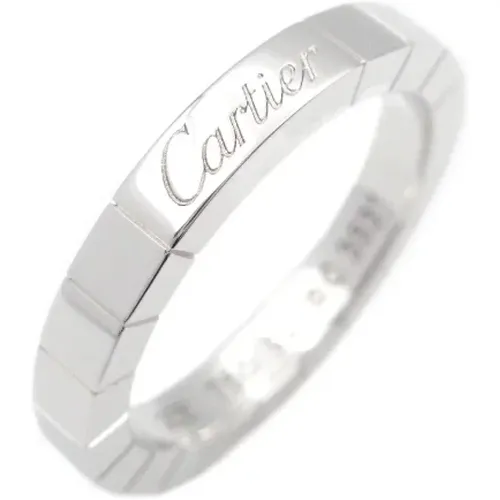 Pre-owned Jewellery, female, , Size: ONE SIZE Pre-owned White Gold rings - Cartier Vintage - Modalova