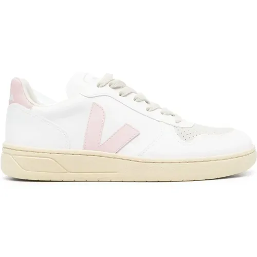 Weiße V-10 CWl Low-Top Sneakers , Damen, Größe: 36 EU - Veja - Modalova