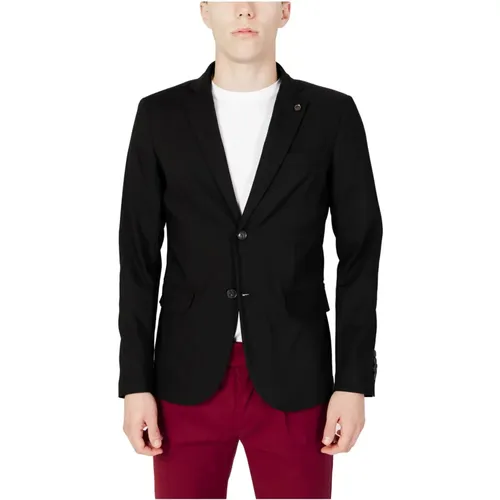 Blazers, male, , Size: S Button-Up Blazer for Men - Gianni Lupo - Modalova