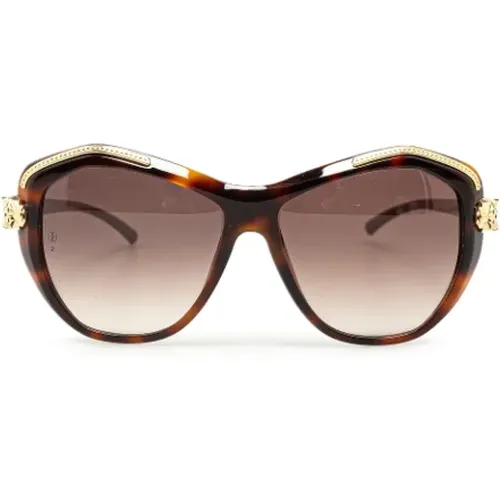 Pre-owned Accessories, female, , Size: ONE SIZE Pre-owned Plastic sunglasses - Cartier Vintage - Modalova