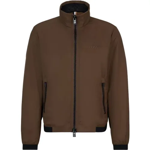 Zip Coat with Pockets , male, Sizes: M, XL - Hugo Boss - Modalova