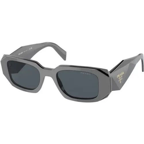Dark Grey Sunglasses , female, Sizes: 49 MM - Prada - Modalova