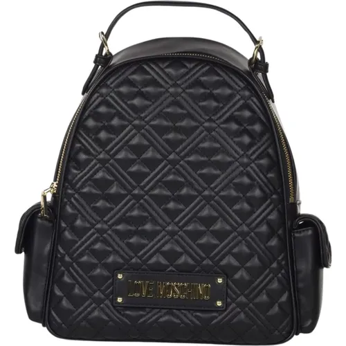 Quilted Backpack , female, Sizes: ONE SIZE - Love Moschino - Modalova