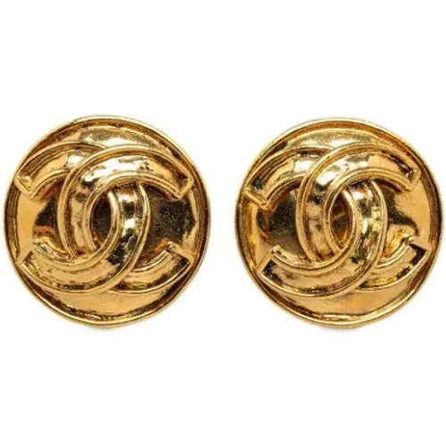 Pre-owned Jewellery, female, , Size: ONE SIZE Pre-owned Metal earrings - Chanel Vintage - Modalova